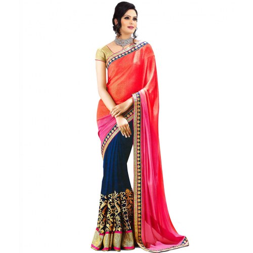 party wear style saree