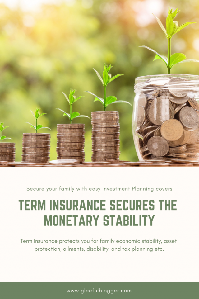 Term Insurance is a life insurance plan that provides financial coverage to the beneficiary of the insured person for a defined period of time. Provides Financial stability 