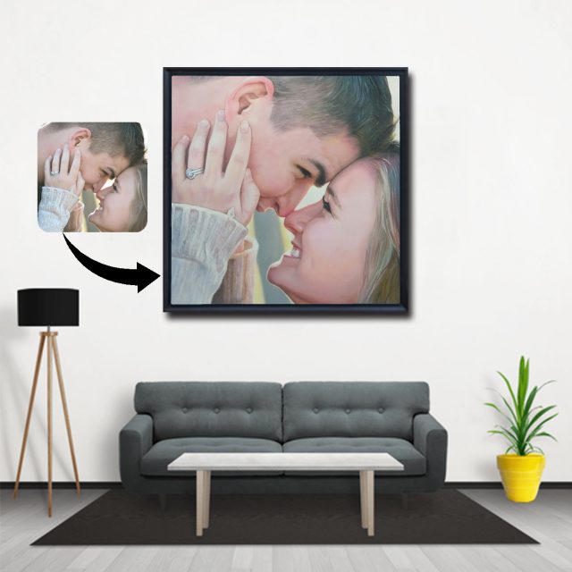 wedding photographs handmade paintings