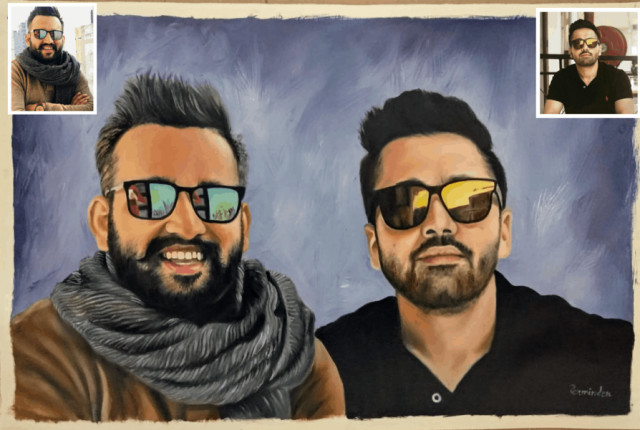Oil painting for your best friend