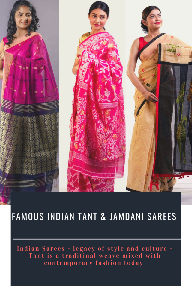cheap Tant and Jamdani saree